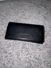 AUTH NEW CHANEL Black Quilted Leather Logo Glasses Sunglasses Soft Case Storage