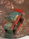 1967 HOT WHEELS Redline CUSTOM T-BIRD Aqua with Gray Interior vintage Car Toy