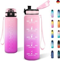 Sportflasche 1L, Trinkflasche Mit Filter, KohlensäUre Geeignet, Auslaufsicher,