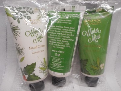 Brompton & Langley 3 Tubes Hand Cream Moisturizer 2 Fl Oz Winter Mint