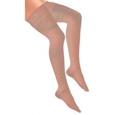 Activa Soft Fit Thigh High w/Lace Top CT 20-30 mmHg Beige Large
