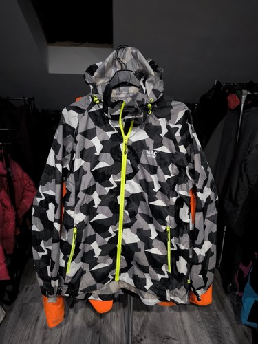 Men's Mac in a Sac Edition White Camo Waterproof Jacket Size L