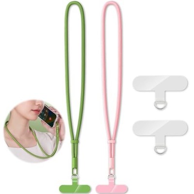 KITANIS 2 Pack Phone Lanyard,2×Phone Neck Strap,4×Tether Tabs,Universal Cell
