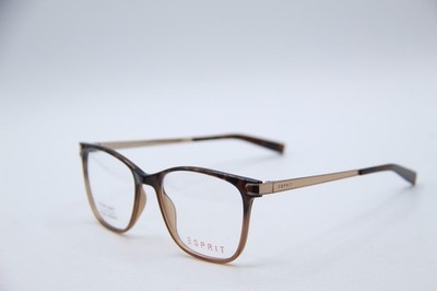 NEW ESPRIT ET17546 COLOR-545 BROWN GOLD AUTHENTIC EYEGLASSES 51-16