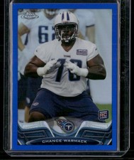 2013 Topps Chrome #127 Chance Warmack Blue Refractors #/199 RC