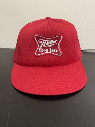 Red Trucker Cap 80s 90s Rare Patch | eBay