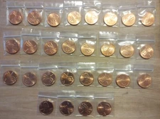 LINCOLN SHIELD CENT SET ALL 28 COINS 2010 P & D through 2023 P & D UNCIRCULATED