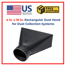 4 in. x 10 in. Rectangular Dust Hood for Dust Collection Systems
