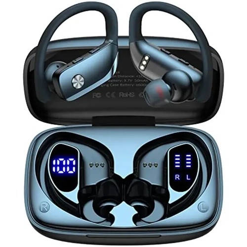 Auriculares Inalámbricos Auriculares Bluetooth 48 horas Reproducción Auriculares Deportivos con... - Imagen 25 de 26