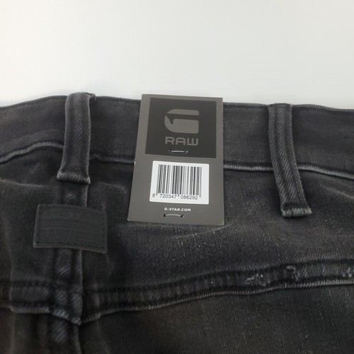 G-Star Raw 5620 3D Zip Knee Slim Herren 36x32 Stretch Distress Schwarz Skinny Jeans - Bild 21 von 21