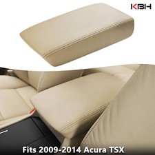 Fits 2009-2014 Acura Tsx Center Console Lid Armrest Cover Leather Trim Beige Tan
