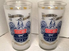 1968 KENTUCKY DERBY GLASS DUO - TWO OF THEM AND BOTH ARE IN MINT CONDITION