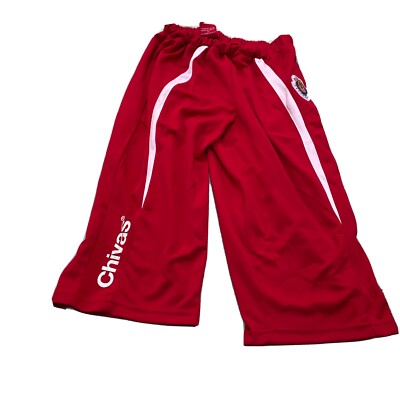 Aurimoda  Chivas  Red And White Adult Athletic Soccer Shorts