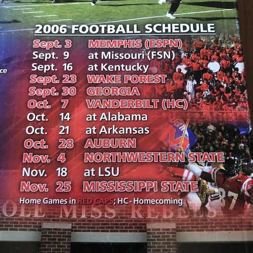 Patrick Willis Signed Ole Miss Rebels 2006 Game Program Senior Year HOF - Picture 7 of 7