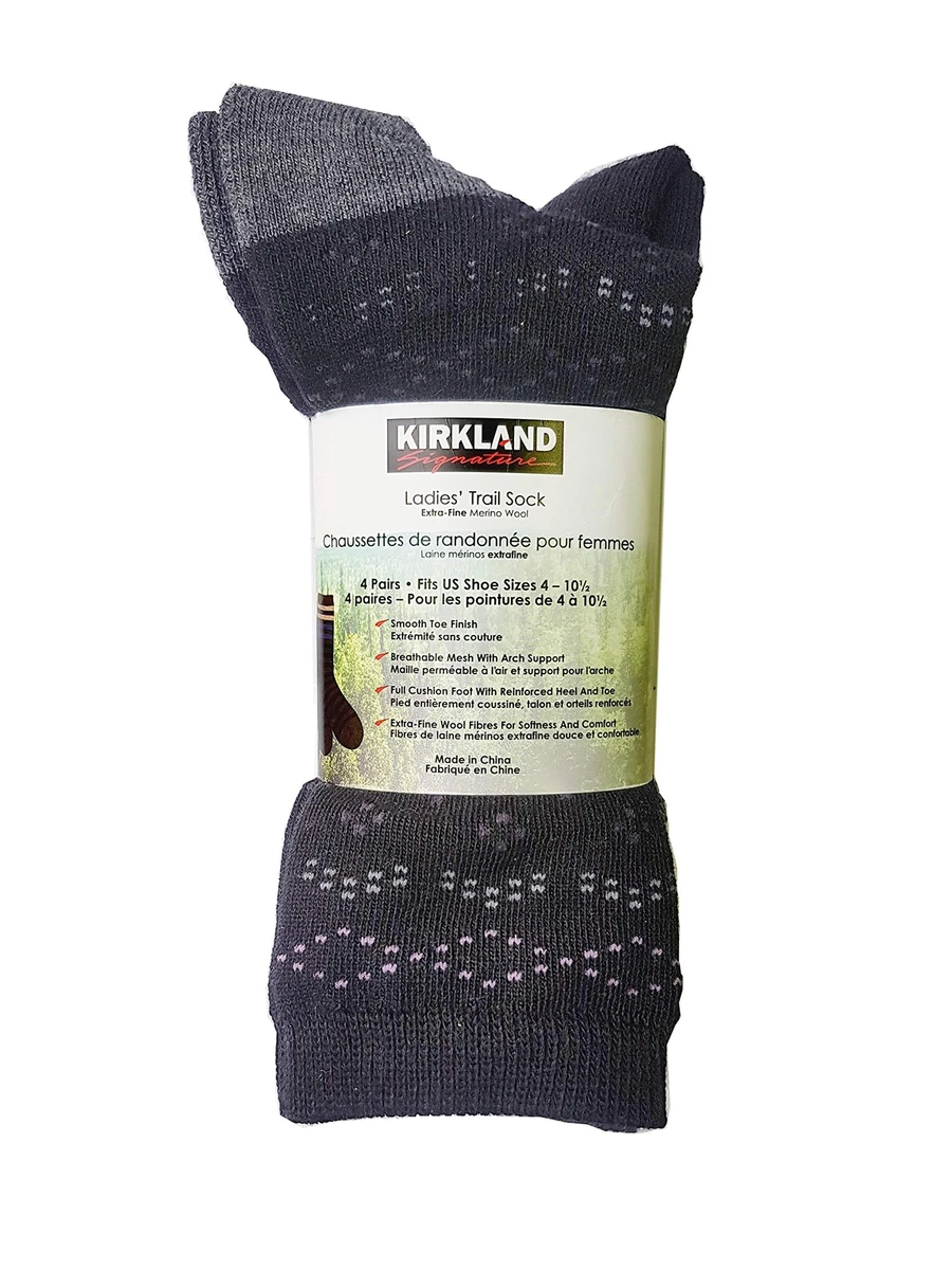 Kirkland Signature Ladies' Trail Socks Extra Fine Merino Wool