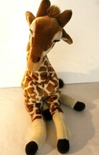 FAO Schwarz Toys R Us GIRAFFE Large 24" Tall Plush Stuffed Animal Toy RARE