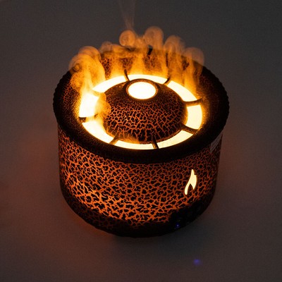 Jellyfish Fire Volcano Humidifier Air Diffuser Wholesale Portable Flame Oil Esse