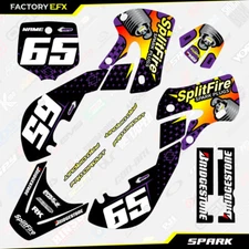 Purple Spark Racing Graphics Kit fit 01-21 Suzuki Rm65 Decal Sticker set RM 65