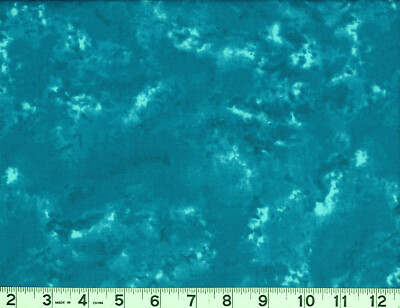 Unique Dark Teal on Teal Blender Quilting & Sewing Fabric by the Yard  #2260