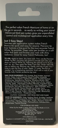 Sally Hansen Salon French Manicure Kit La Peche Glace 3472 Ebay