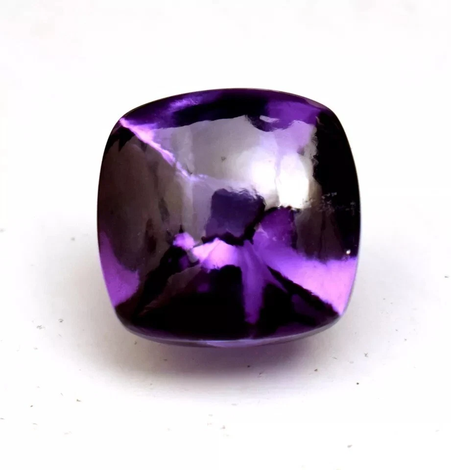Zafiro púrpura 18-20 quilates corte cojín pan de azúcar natural cabujón piedra certificada Foto 4 de 4