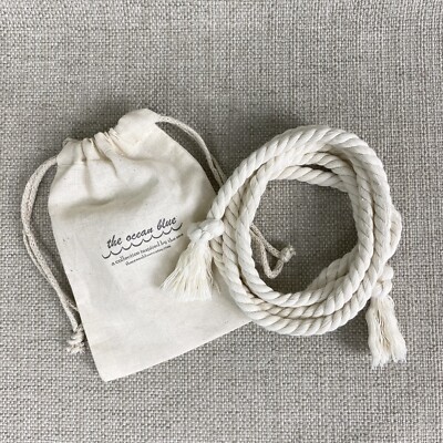 Rope Belt Ivory Cotton 56