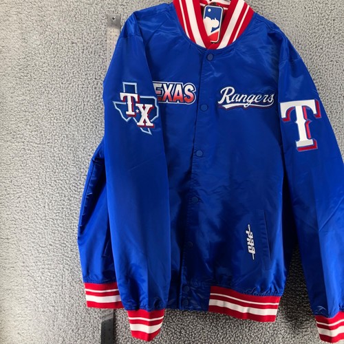 Texas Rangers Pro Standard Official Licensed MLB Blue Bomber Jacket Men's 2XL - Picture 10 of 15