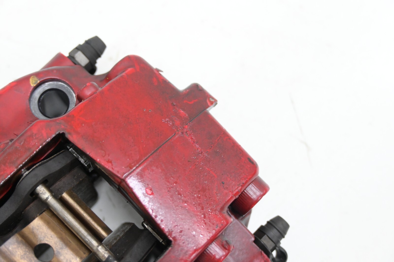 ⭐ 08-17 Maserati Granturismo Rear Brembo Brake Caliper Shoe Carrier Red Set Oem