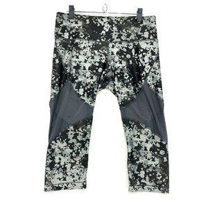 Under-Armour-Heat-Gear-Compression-Yoga-Athletic-Pants-Sz-XL-Gray-Vented-Cropped