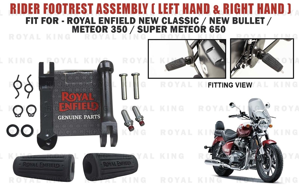 RH/LH Rider Footrest Royal Enfield 