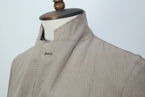 CORNELIANI ID Washed Brown SILK SEERSUCER Sport Coat Blazer Jacket 50IT 40US/UK - Picture 8 of 16