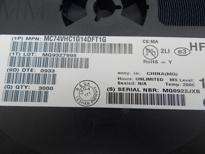 ON SEMI MC74VHC1G14DFT1G IC INVERT SCHMITT 1CH 1-IN SC88A - LOT OF 10 ICS
