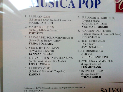 HISTORY OF POP MUSIC 60'S SALVAT CD 21-KARINA-LOS MUSTANG-MARIE LAFORET - Picture 2 of 4