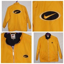 Vintage 90s NIKE Big Logo Swoosh Teen Jacket. Size M 140-152 cm