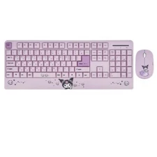 [SANRIO] My Melody Kuromi Wireless Keyboard Mouse Set Retro Typing Keyboard