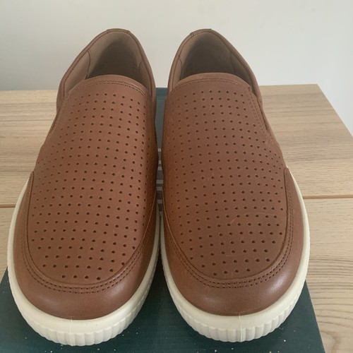 HOTTER Apex Shoe Dark Tan Leather - UK6 Imperfect Box - RRP: £79 - Picture 2 of 7