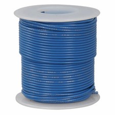 16 AWG Blue Stranded Tinned-Copper Hook-Up Wire 100 Feet