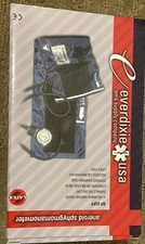 Dixie Ems Deluxe Aneroid Sphygmomanometer Blood Pressure Cuff, Black