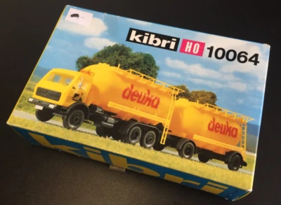 Kibri 10064 Bausatz MB LKW Silo mit Anhänger "deuka" H0 1:87