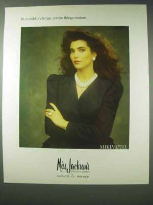 1990 Mikimoto Pearls Ad - Certain Things Endure