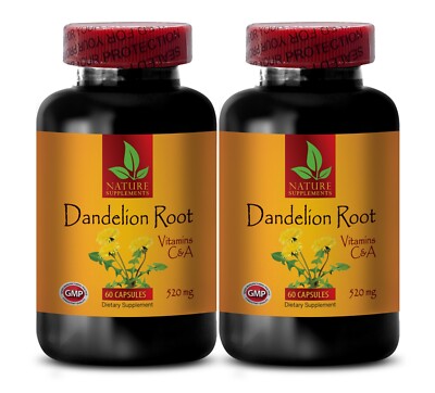 super antioxidant - DANDELION ROOT EXTRACT - blood pressure support - 2 Bot 120C
