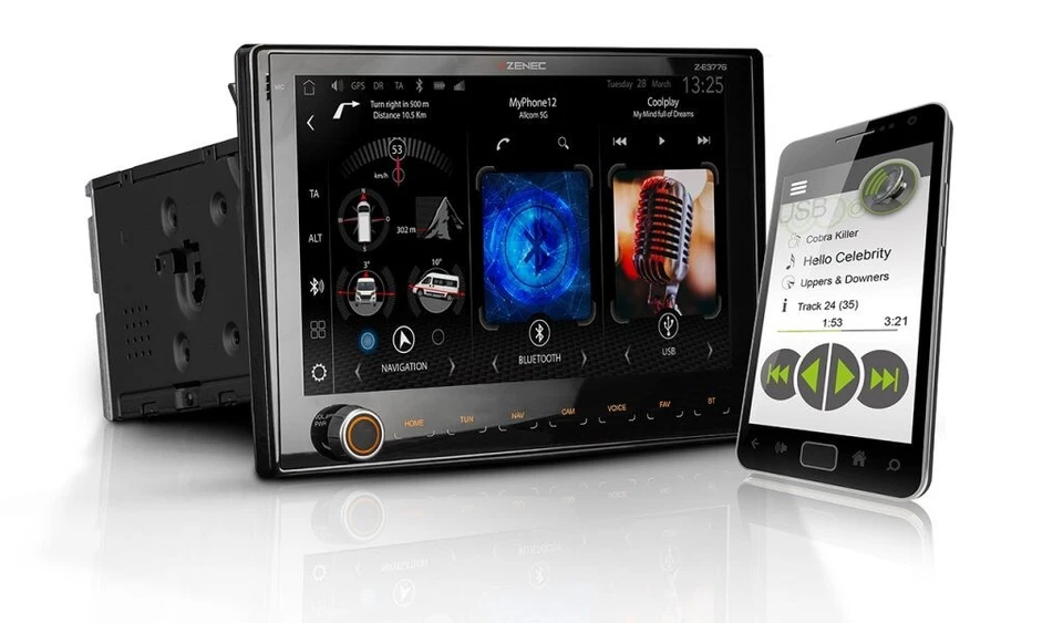 ZENEC Z-E3776 9 Zoll Infotainer für FIAT Ducato, Citroen, Wireless GAA, ACP - Bild 3 von 4