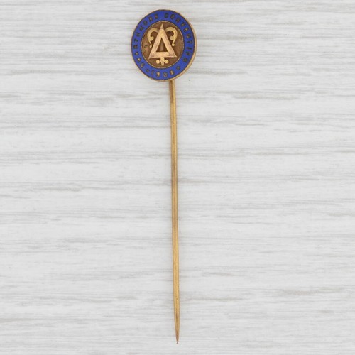 Delta Upsilon Stickpin Antique Fraternity Swarthmore Convention 1908 - Picture 2 of 4