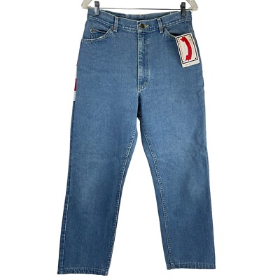 Lee Jeans Women's Sz 11 Blue Fredericks Of Hollywood High Rise Straight Leg Nwt