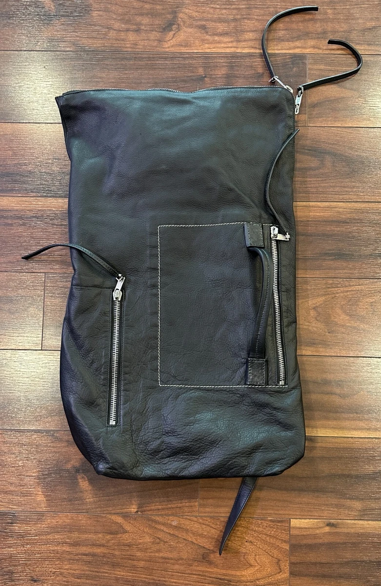 Rick owens store leather backpack