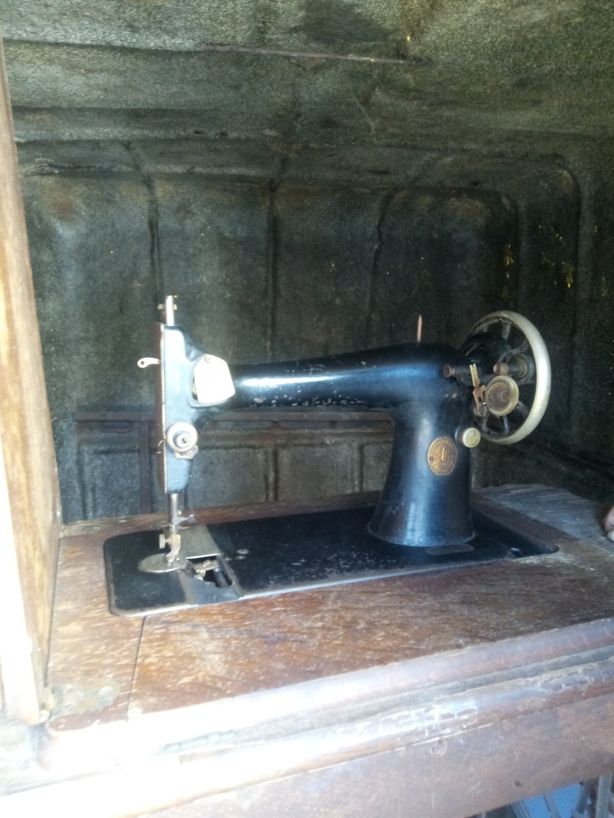 VC) Antique 1920 Manual Pedal Singer Sewing Machine Cast Iron Table eBay