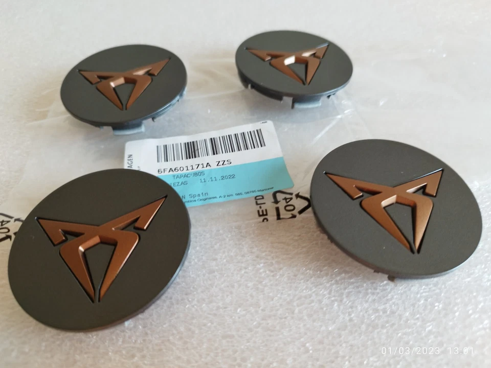 4x Centre de roue 56mm Cache moyeux de jantes Seat CUPRA 5FA601171A - Photo 4/4