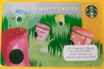 STARBUCKS CARD 2013 ''HAPPY EASTER'' EGG HUNT  CLEVER   CUTE CARD~GREAT PRICE