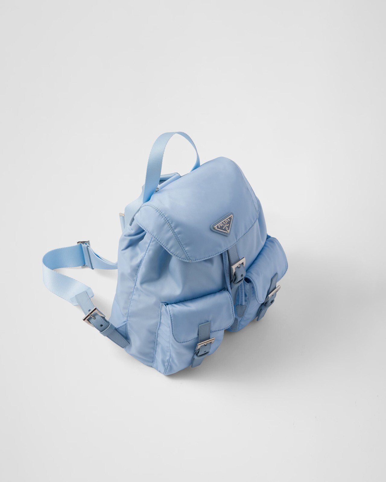 Prada Small Re-Nylon Backpack Light Blue - image 2