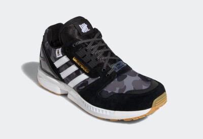 BAPE x Undefeated x adidas ZX 8000 Core Black/Footwear White BAPE x Undefeated x adidas ZX 8000 Core Black/Footwear White